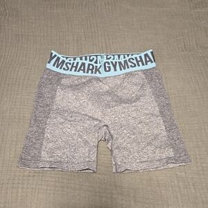 Gymshark Grey/Teal Bicycle Shorts (Small)
